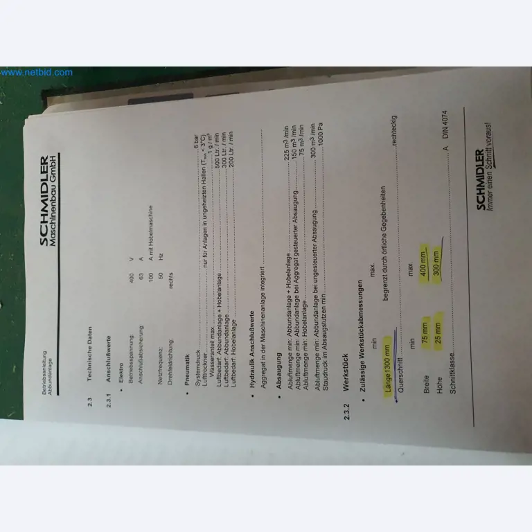 Holzbearbeitende- und metallbearbeitende Maschinen und Warenlager eines Fertighausherstellers -11