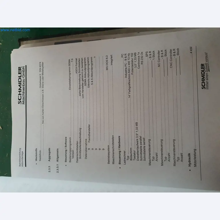 Holzbearbeitende- und metallbearbeitende Maschinen und Warenlager eines Fertighausherstellers -12