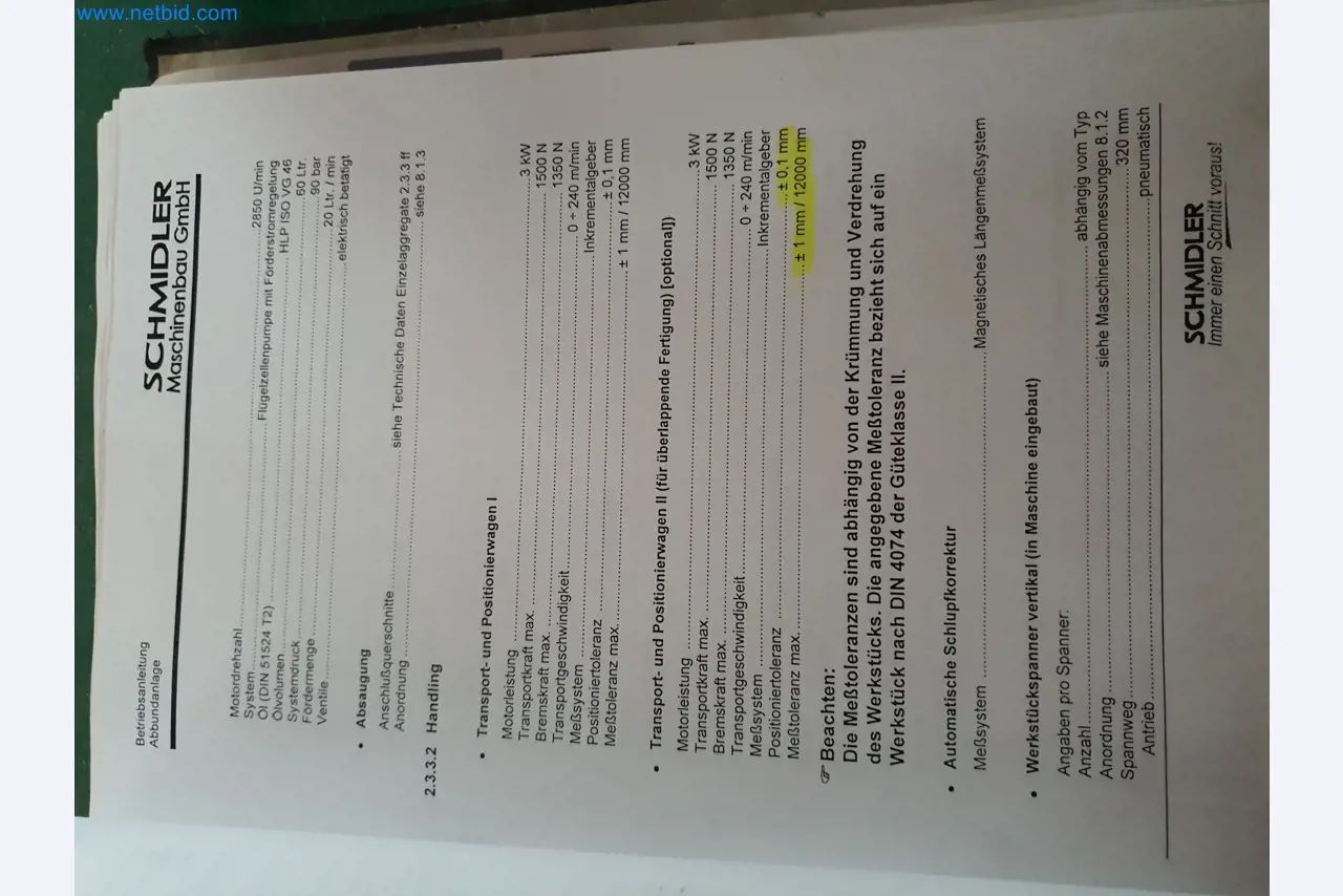 Holzbearbeitende- und metallbearbeitende Maschinen und Warenlager eines Fertighausherstellers -13