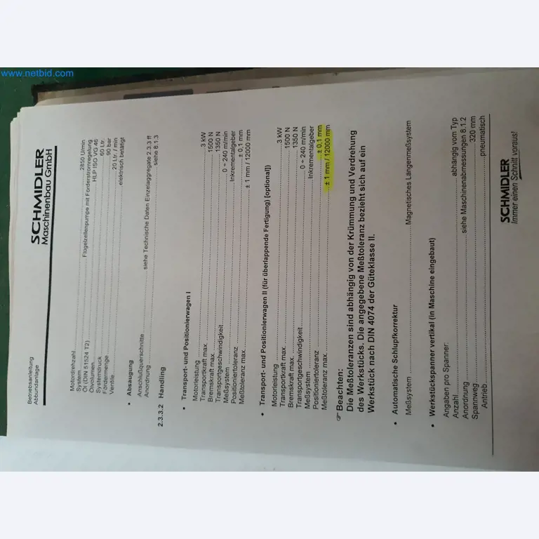 Holzbearbeitende- und metallbearbeitende Maschinen und Warenlager eines Fertighausherstellers -13