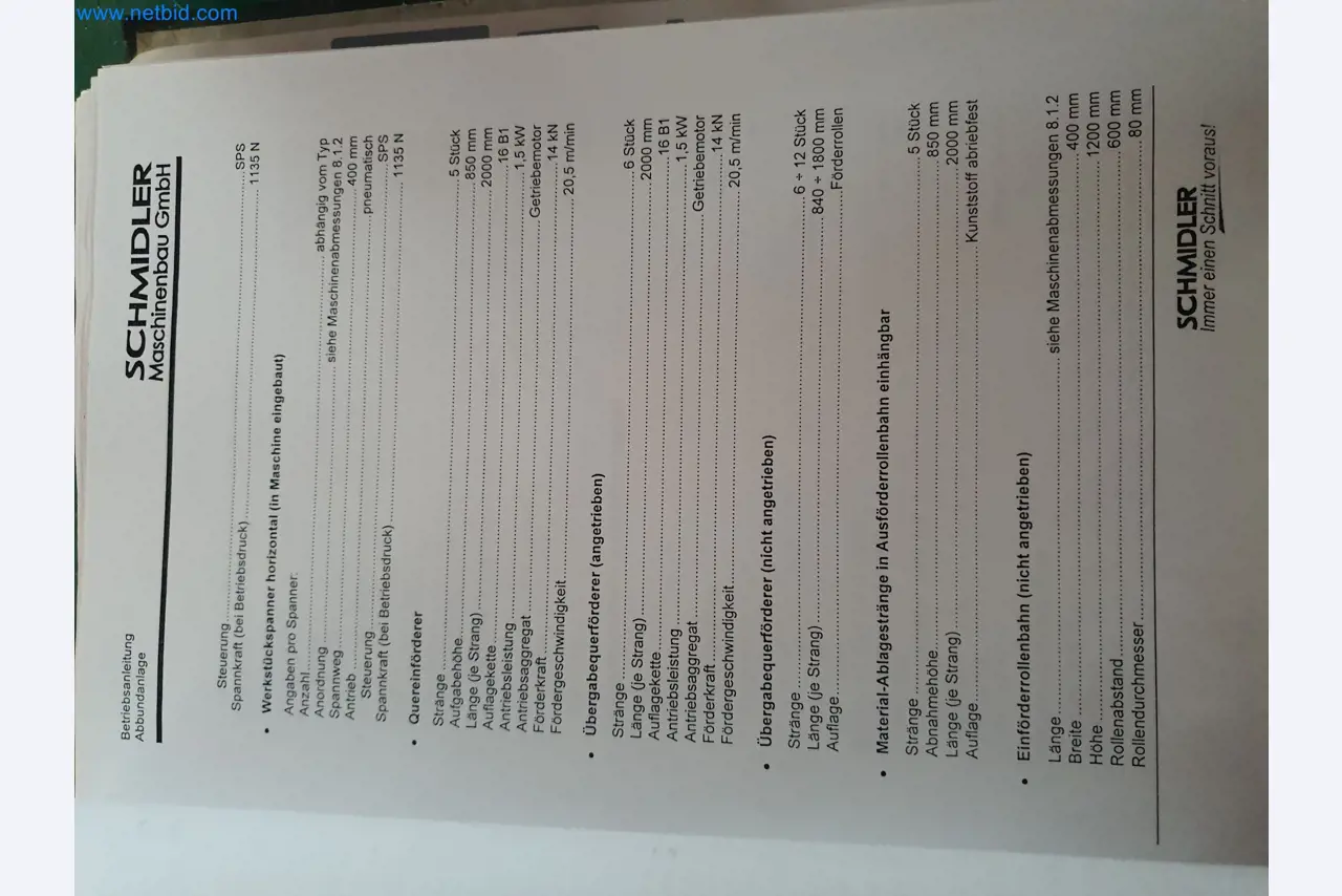 Holzbearbeitende- und metallbearbeitende Maschinen und Warenlager eines Fertighausherstellers -14