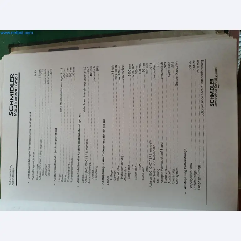 Holzbearbeitende- und metallbearbeitende Maschinen und Warenlager eines Fertighausherstellers -15