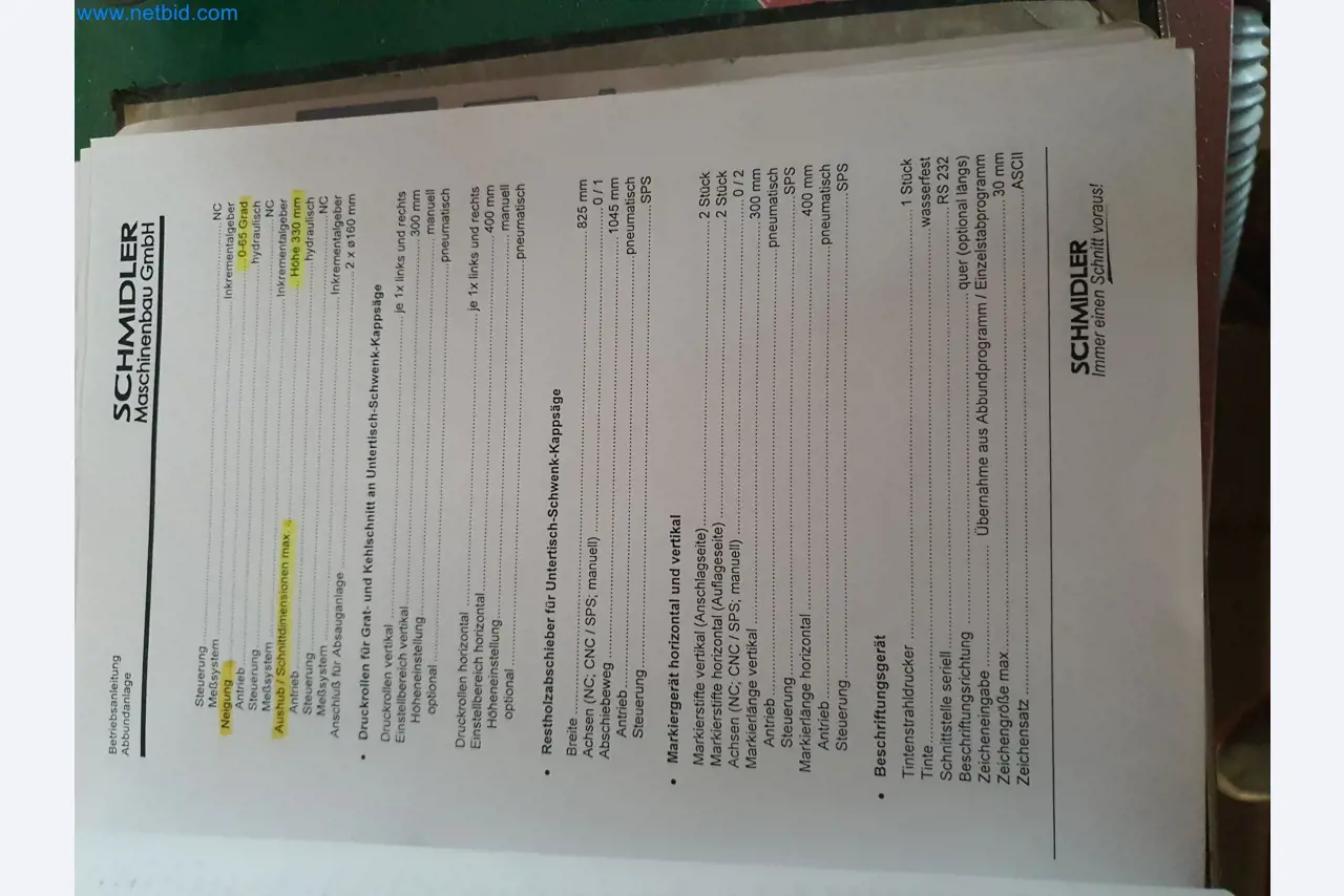 Holzbearbeitende- und metallbearbeitende Maschinen und Warenlager eines Fertighausherstellers -17