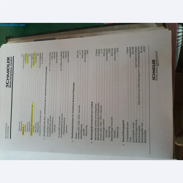 Holzbearbeitende- und metallbearbeitende Maschinen und Warenlager eines Fertighausherstellers -17