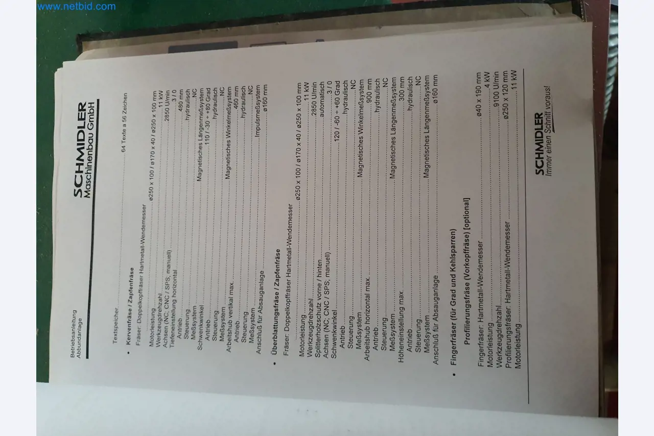 Holzbearbeitende- und metallbearbeitende Maschinen und Warenlager eines Fertighausherstellers -18