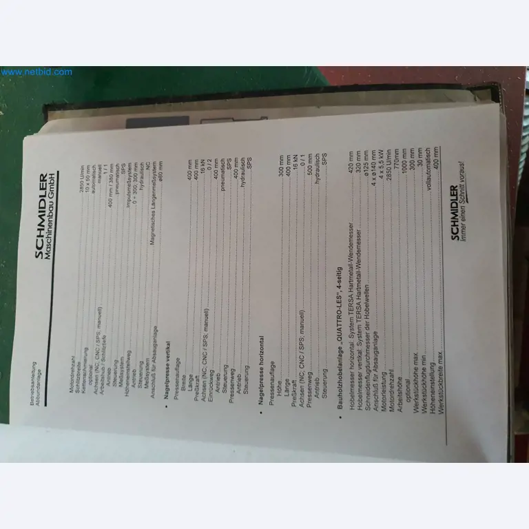 Holzbearbeitende- und metallbearbeitende Maschinen und Warenlager eines Fertighausherstellers -28