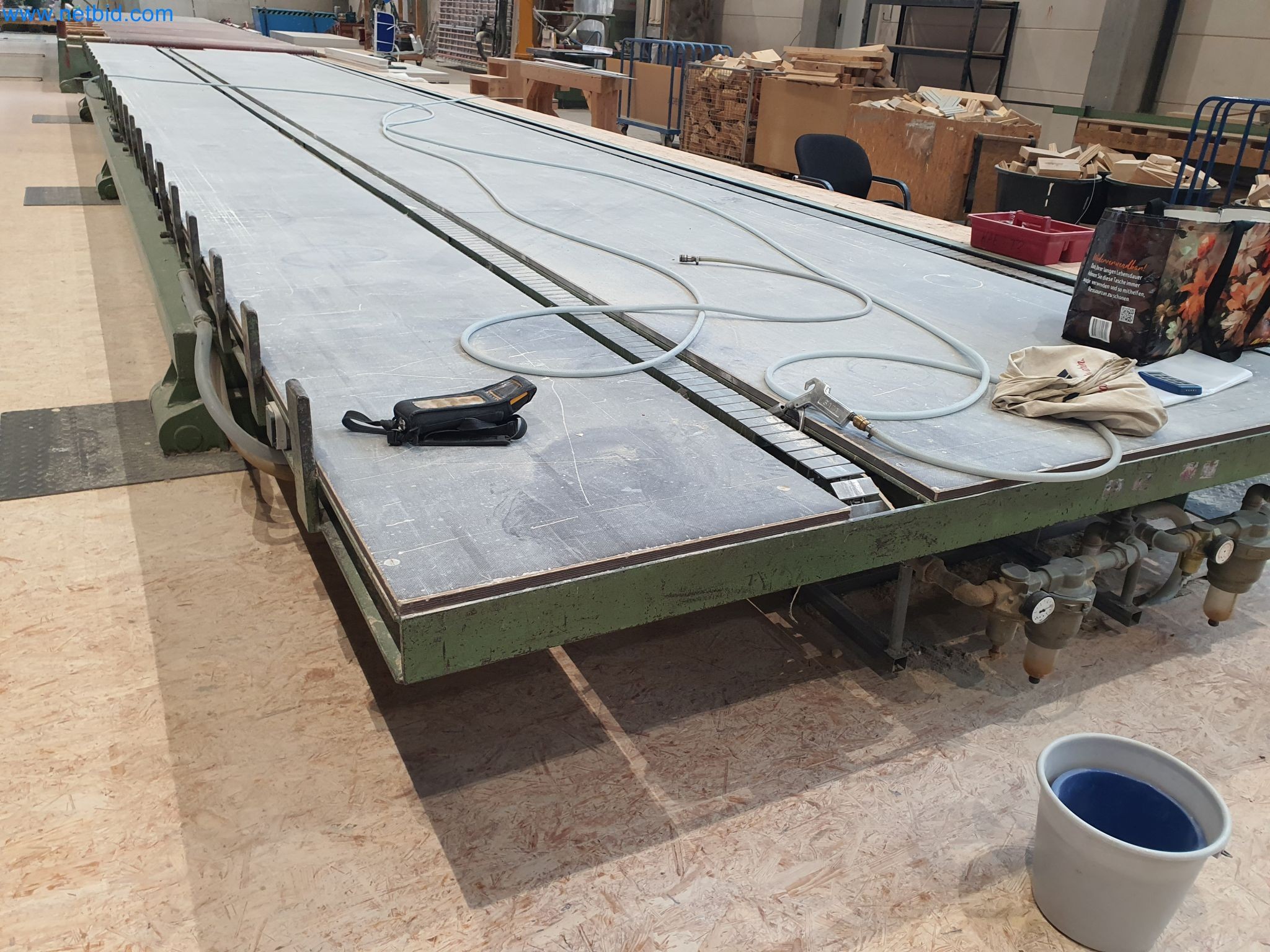 Woodworking and metalworking machines and warehouse of a prefabricated house manufacturer-4