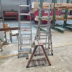 3 Alu-Bockleitern Hymer