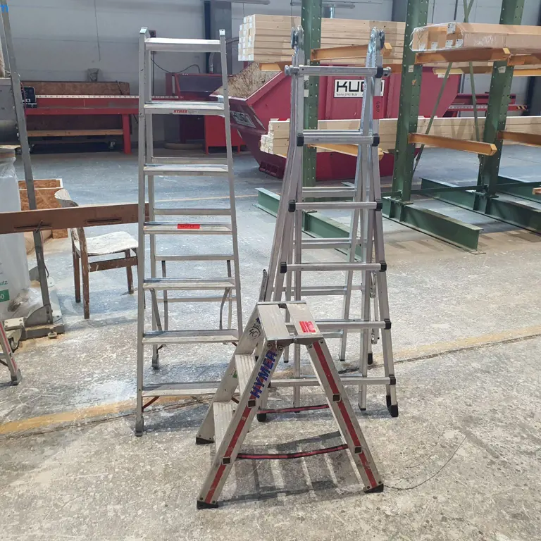 3 Alu-Bockleitern Hymer