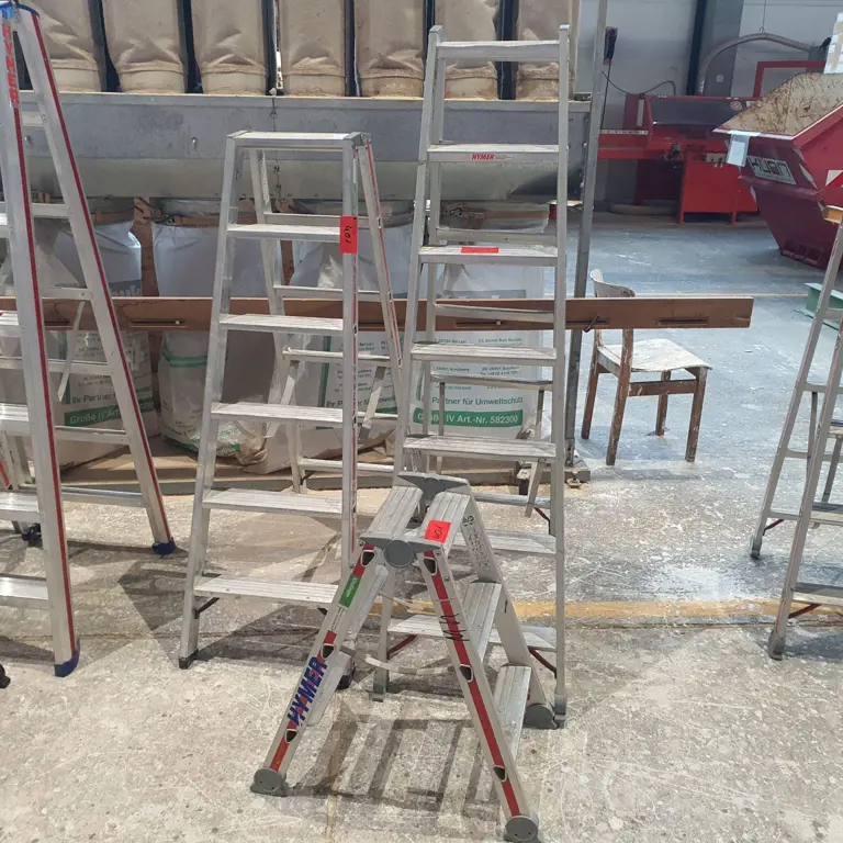 3 Alu-Bockleitern Hymer