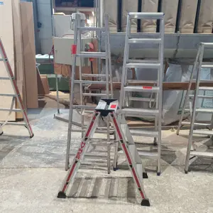 3 Alu-Bockleitern Hymer