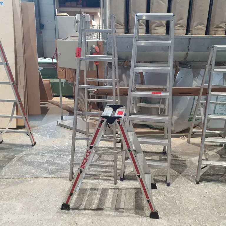 3 Alu-Bockleitern Hymer