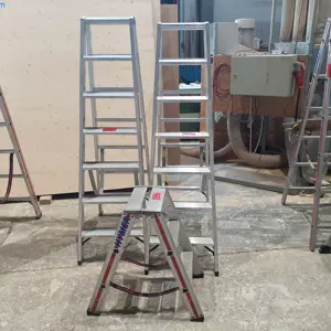 3 Alu-Bockleitern Hymer