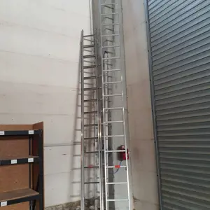 3 Anstellleitern/Teleskopleitern