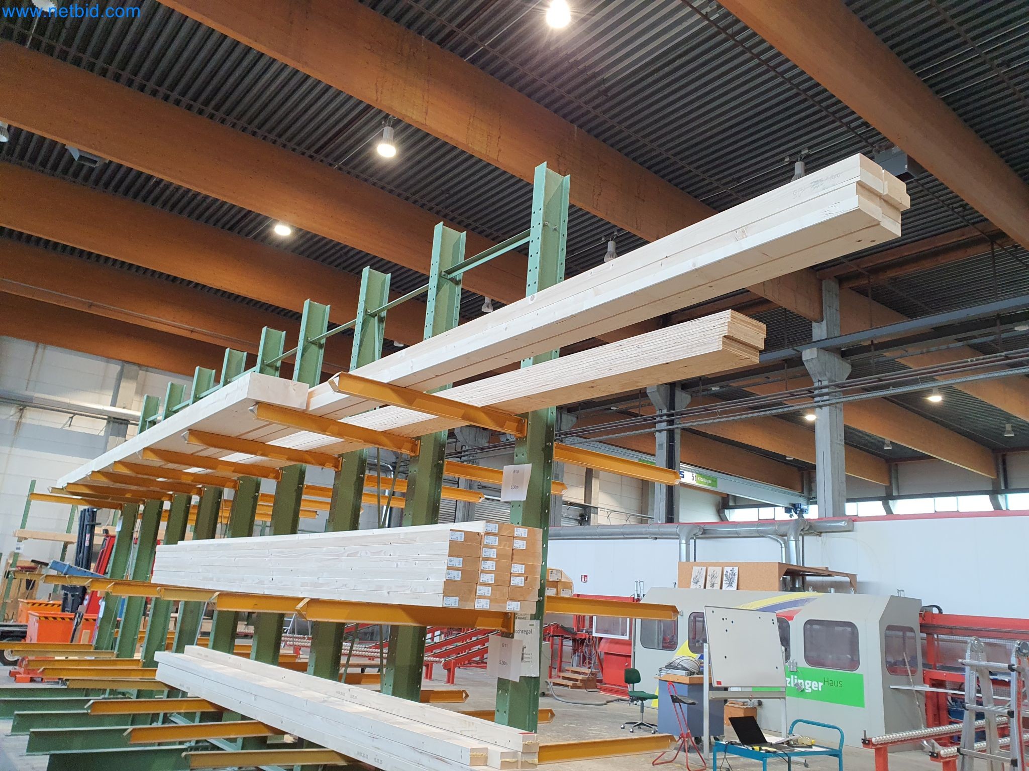 Woodworking and metalworking machines and warehouse of a prefabricated house manufacturer-2
