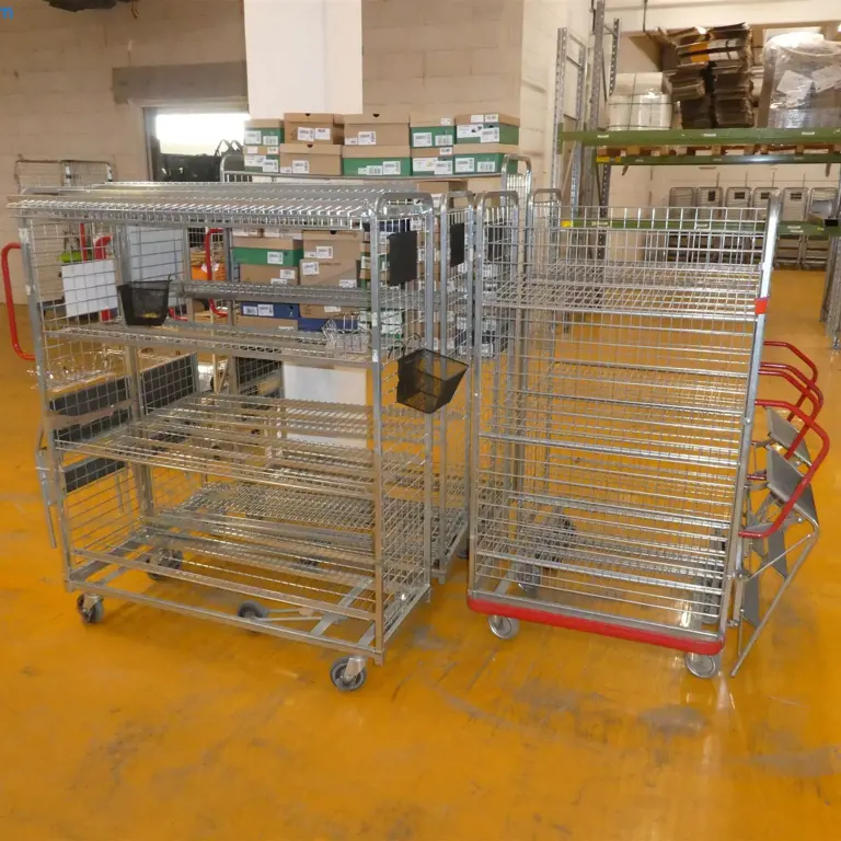 25 Mesh order picking trolley
