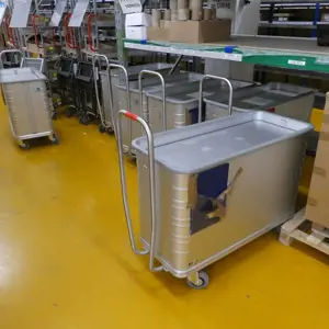 10 Aluminum sprung floor trolley Zarges 40645