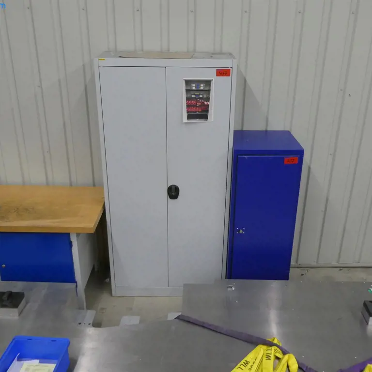 2 Sheet metal cabinets