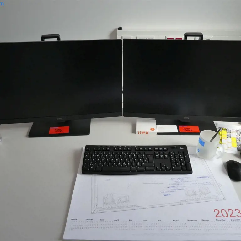 2 27" monitors BenQ