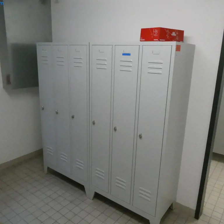 4 Changing room lockers