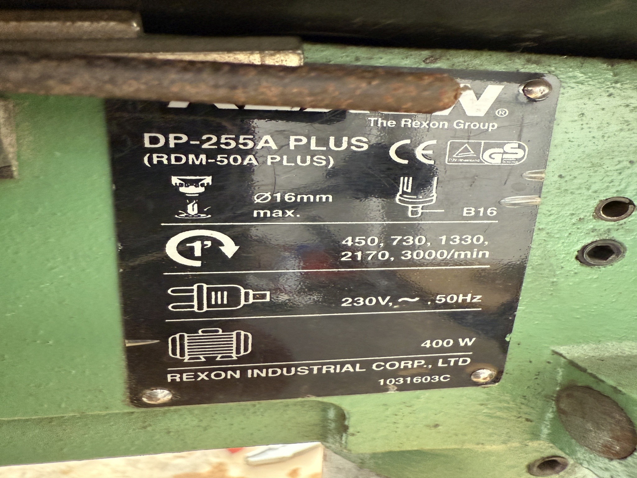 buy used Bench drill REXON DP-255A PLUS (Auction #18632-57