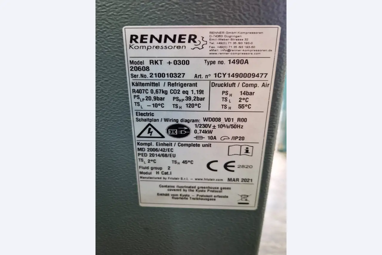 Dobrze utrzymane sprężarki, osuszacze chłodnicze i akcesoria z magazynu-7