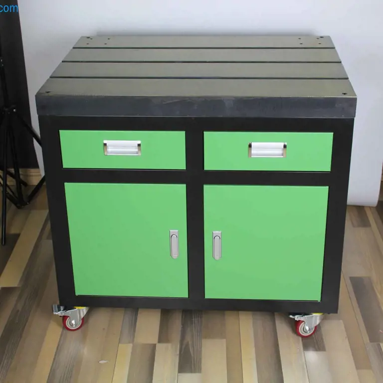 Dílenské skríne pro vysoké zatížení 2 dvere, 2 zásuvky 600 x 900 mm FREUTEK LON0017