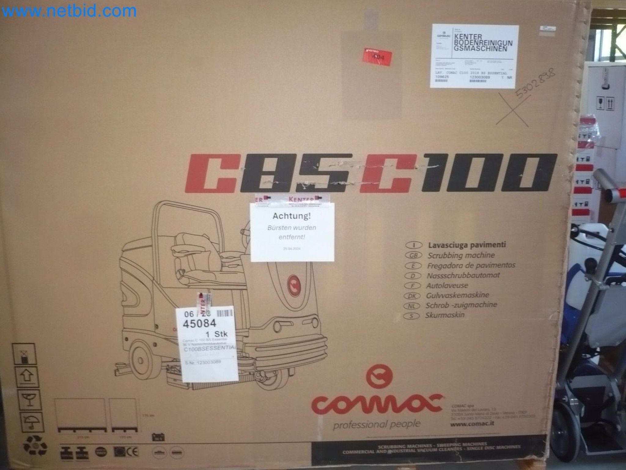 Reinigungsmaschinen, Geräte und Zubehör, Anlage- und Umlaufvermögen sowie Fahrzeuge-1