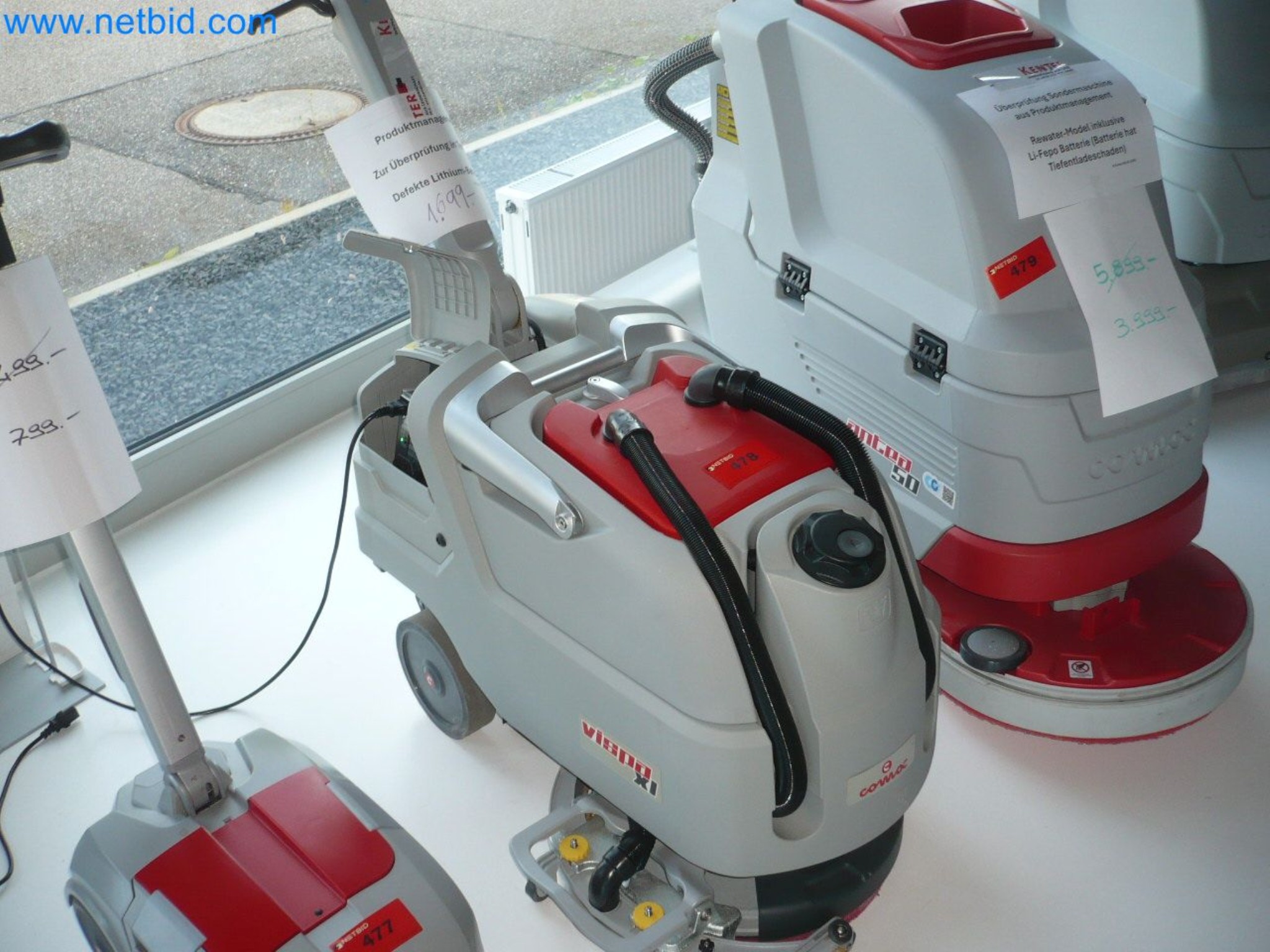 Reinigungsmaschinen, Geräte und Zubehör, Anlage- und Umlaufvermögen sowie Fahrzeuge-1