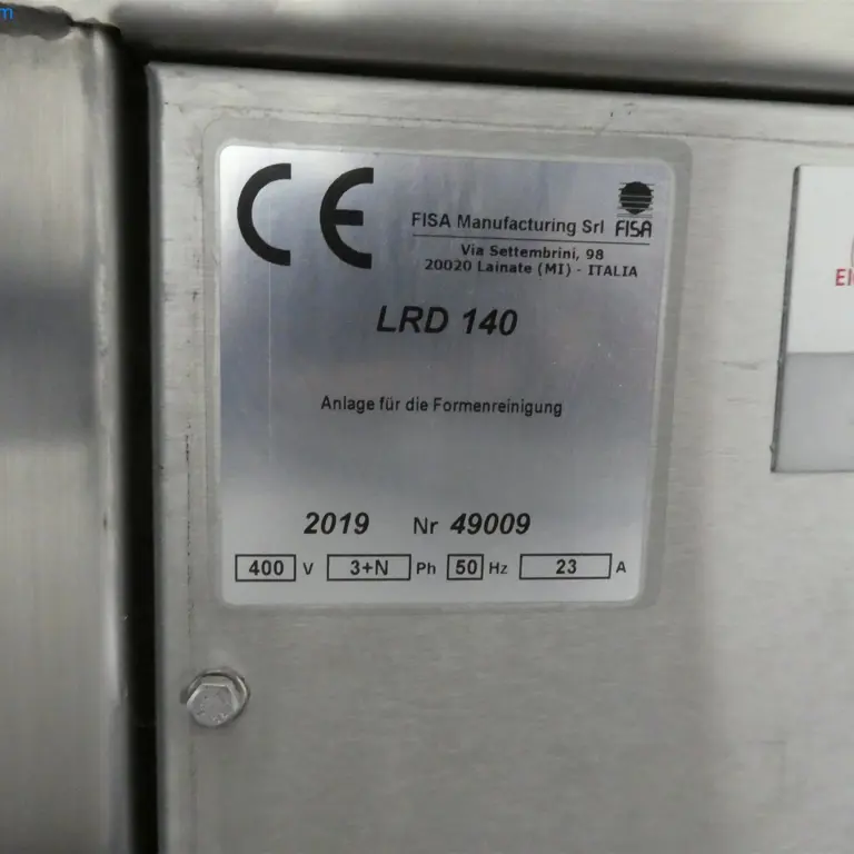 Installation de nettoyage/conservation par ultrasons FISA