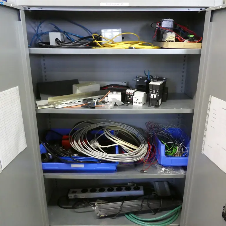 3 Armoires en tôle d'acier