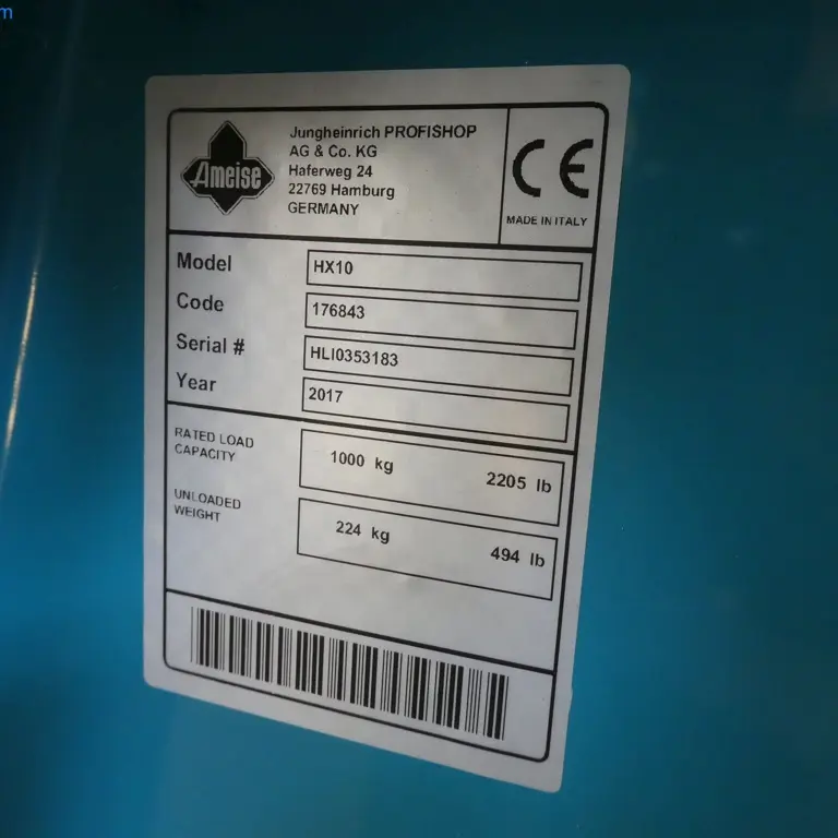 Transpalette à ciseaux Ameise HX10