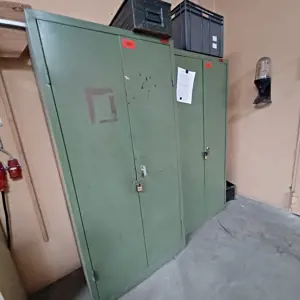 2 Sheet steel cabinets