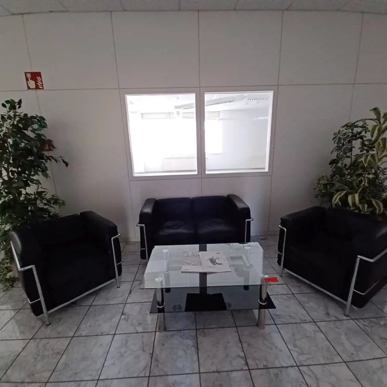 Visitor seating area