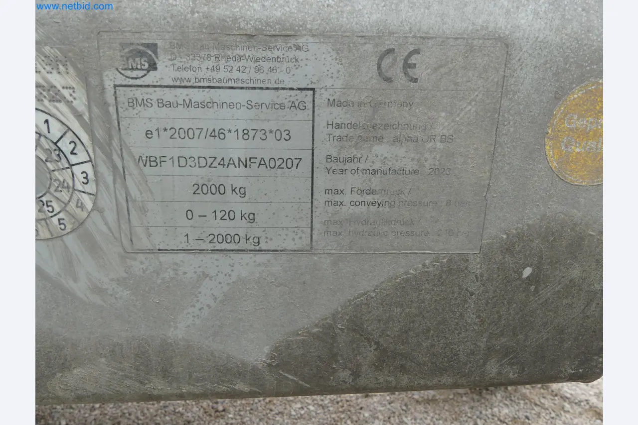 Gebruikte afwerkbalkpompen BMS-7