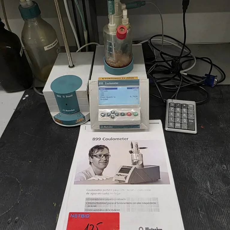 Titrator voor coulometrische bepaling van het watergehalte METROHM 899 COULOMETER