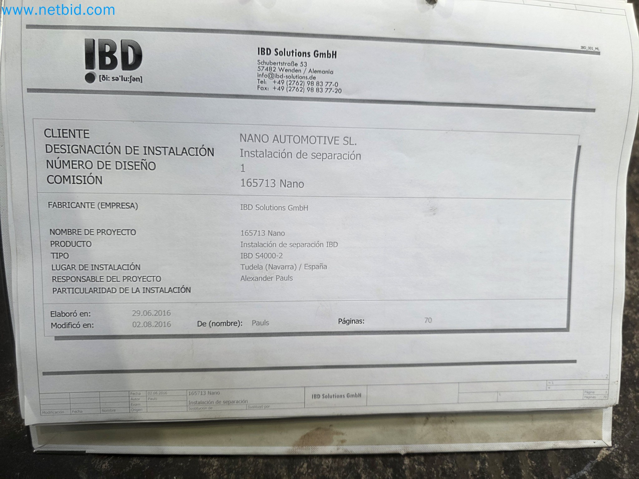 Vente aux enchères exclusive pour insolvabilité : machines, outils et équipements d'usine de Nano Automotive en Espagne-22