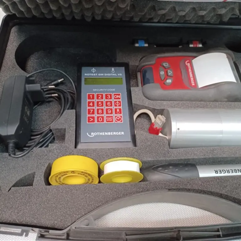 Digitales Dichtheitsprüfsystem  Rothenberger  GW Digital V2