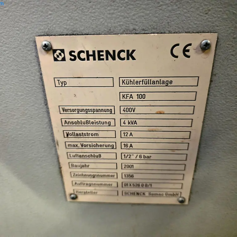 Kühlflüssigkeit-Befüllanlage Schenck KFA100