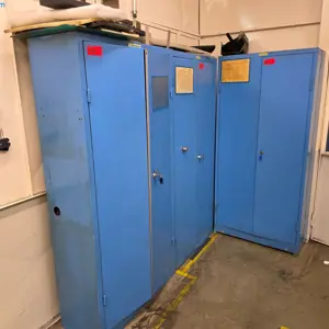 3 Stahlblechschränke