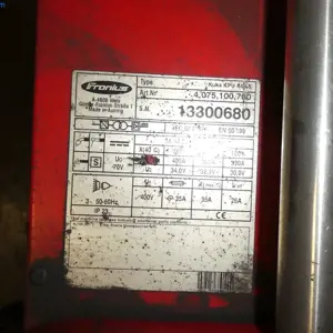 Soldadora de arco con protección de gas (9ALH 340W1.2) Fronius Kuka KPU 440S