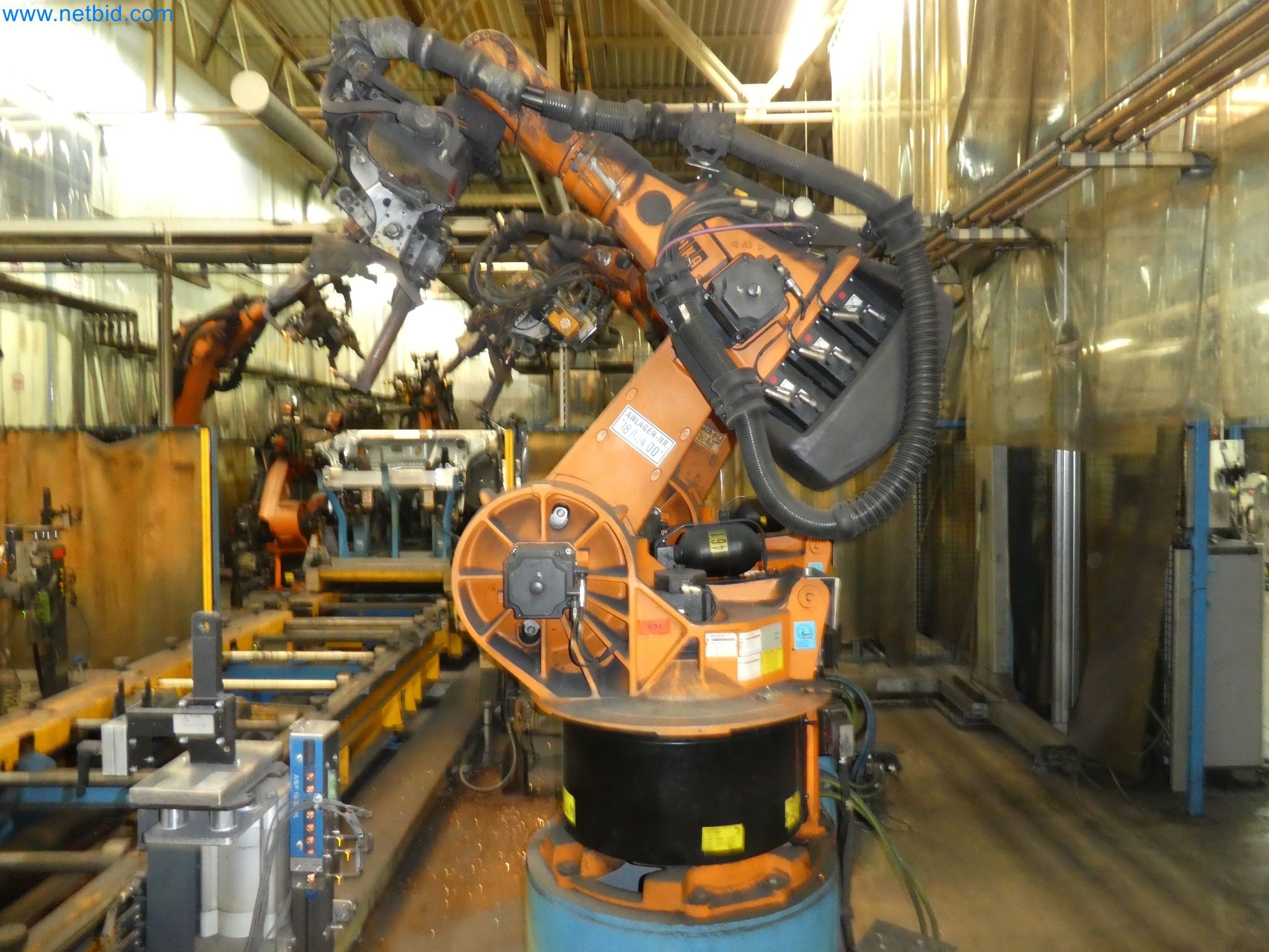 Robots, welding equipment and assembly accessories from the automotive industry-45