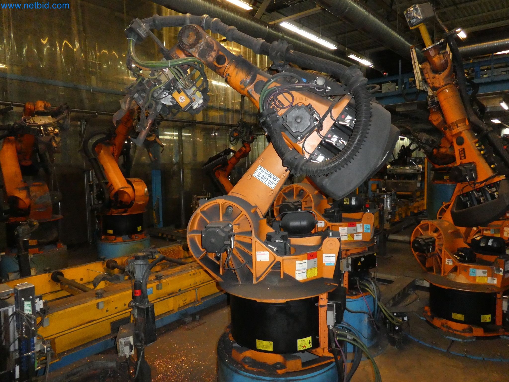Robots, welding equipment and assembly accessories from the automotive industry-90