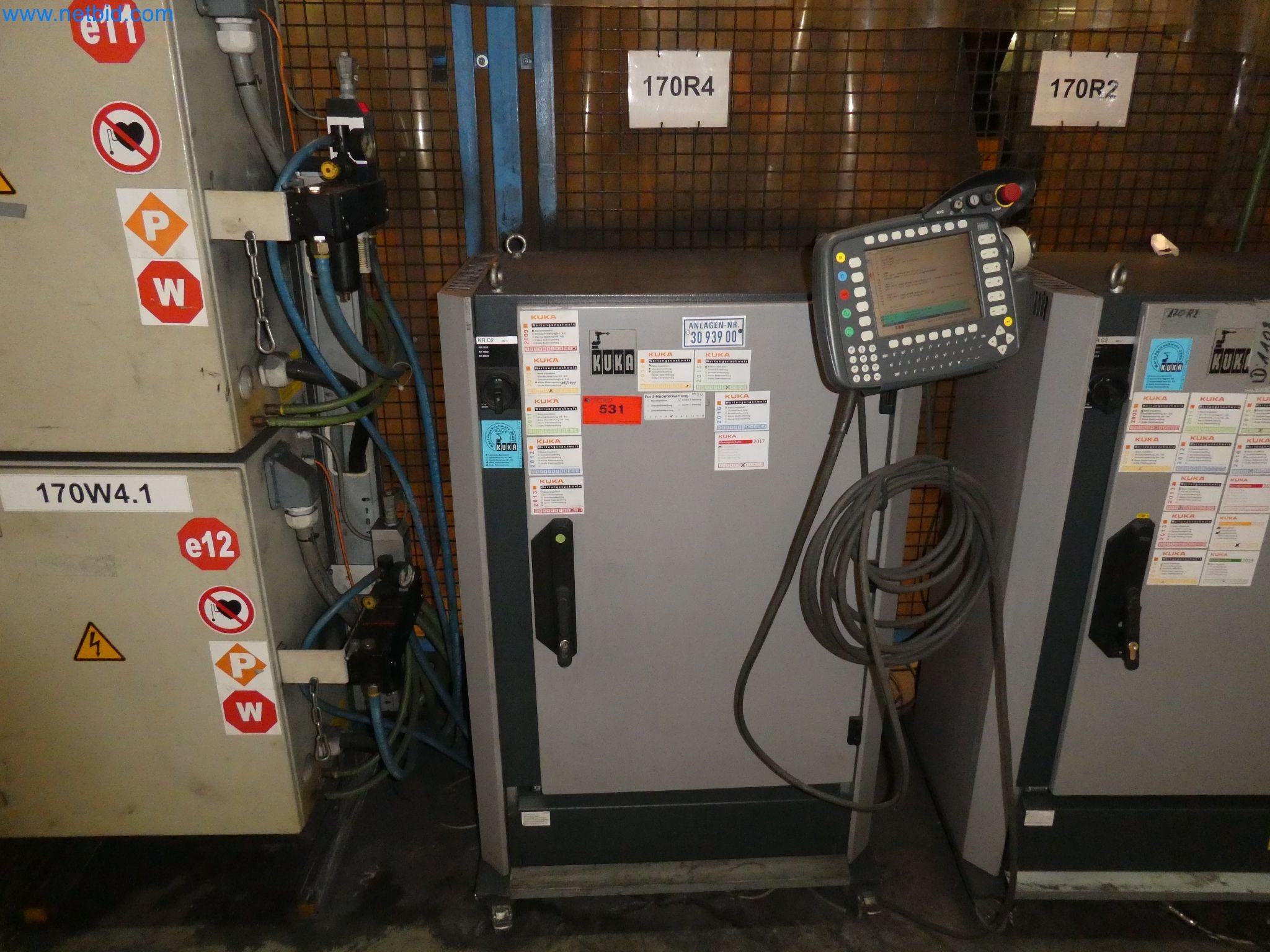 Robots, welding equipment and assembly accessories from the automotive industry-93