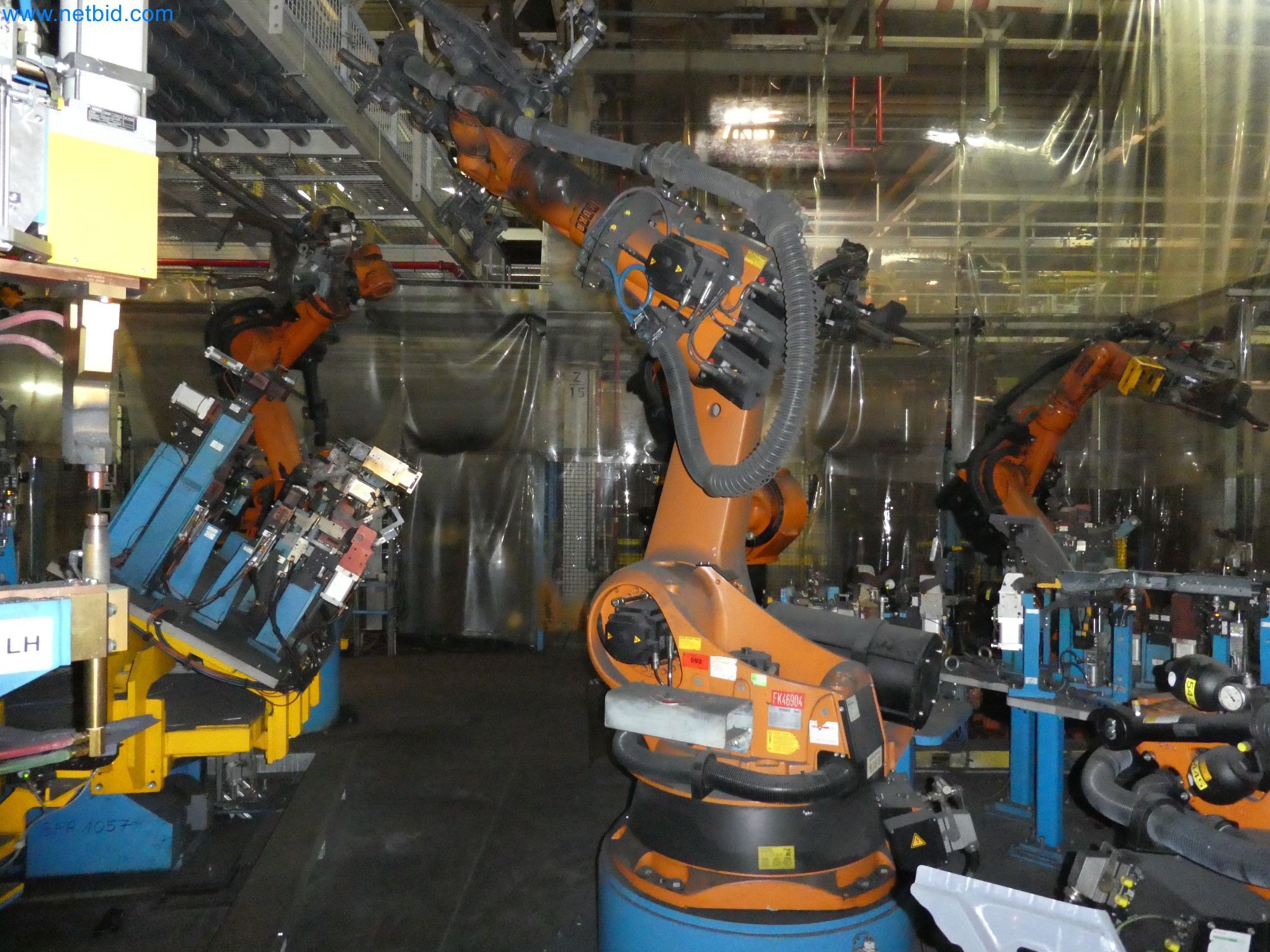 Robots, welding equipment and assembly accessories from the automotive industry-45