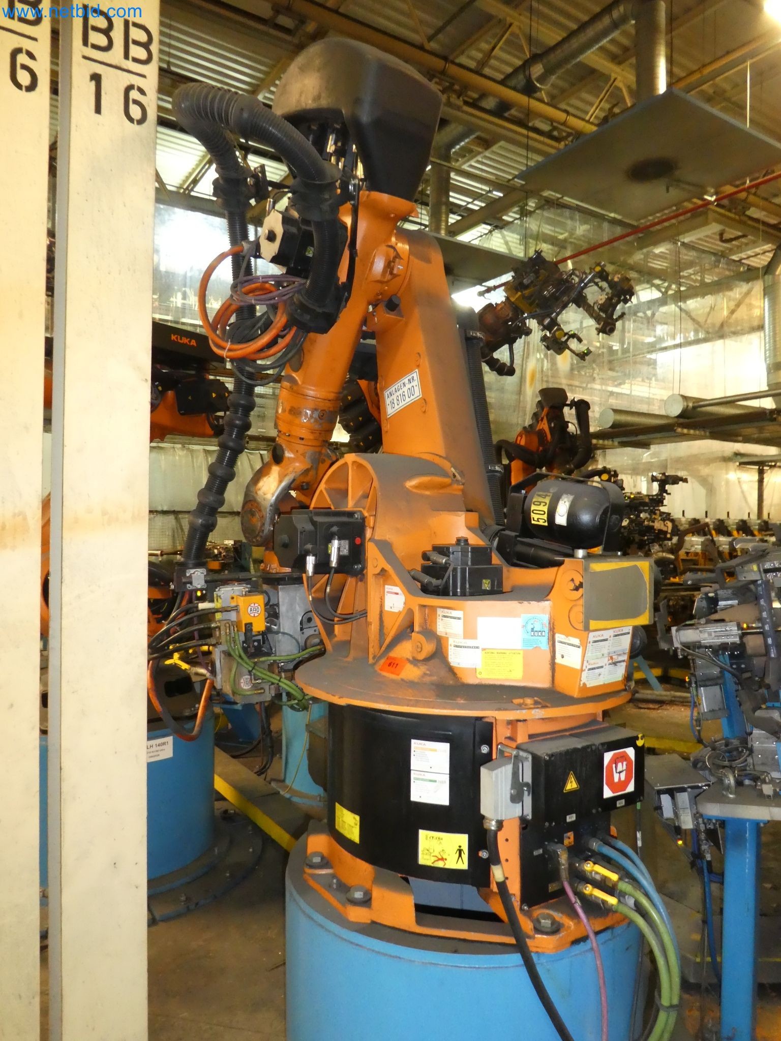 Robots, welding equipment and assembly accessories from the automotive industry-75