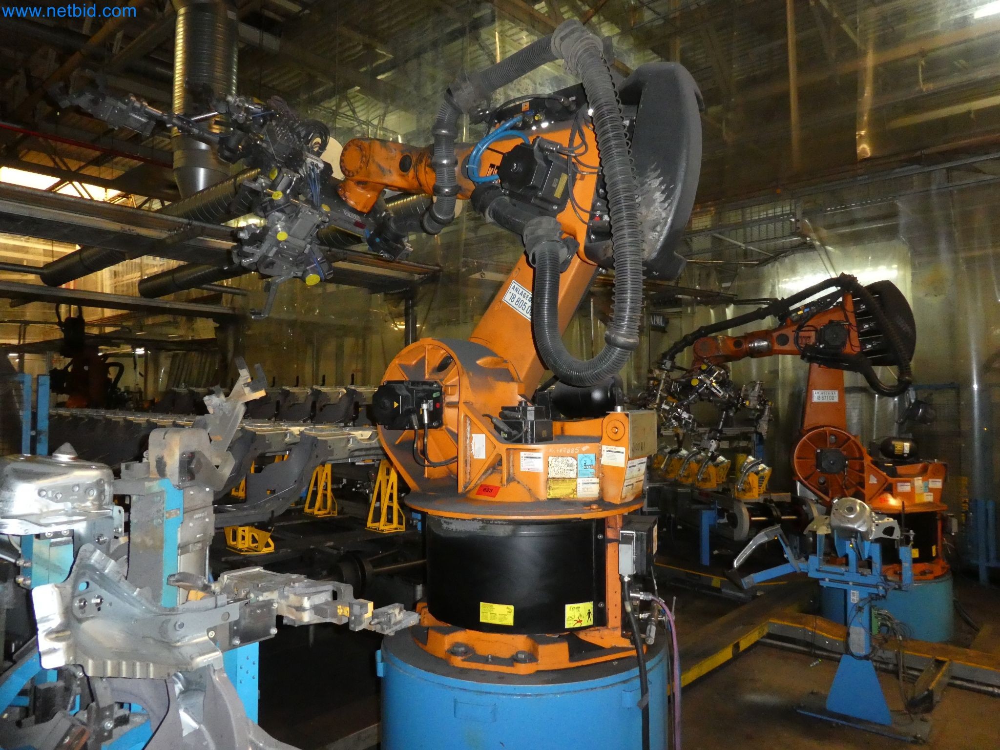 Robots, welding equipment and assembly accessories from the automotive industry-96