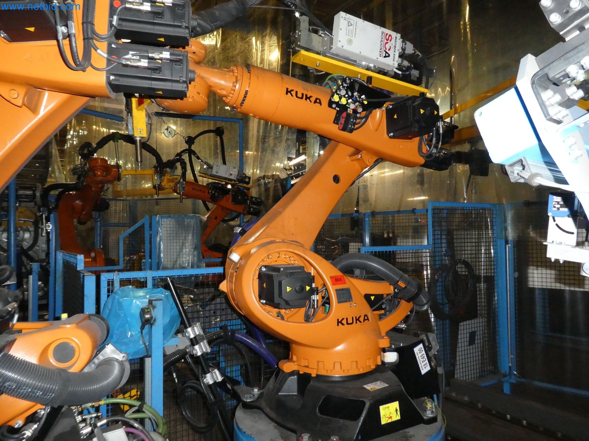 Robots, welding equipment and assembly accessories from the automotive industry-49