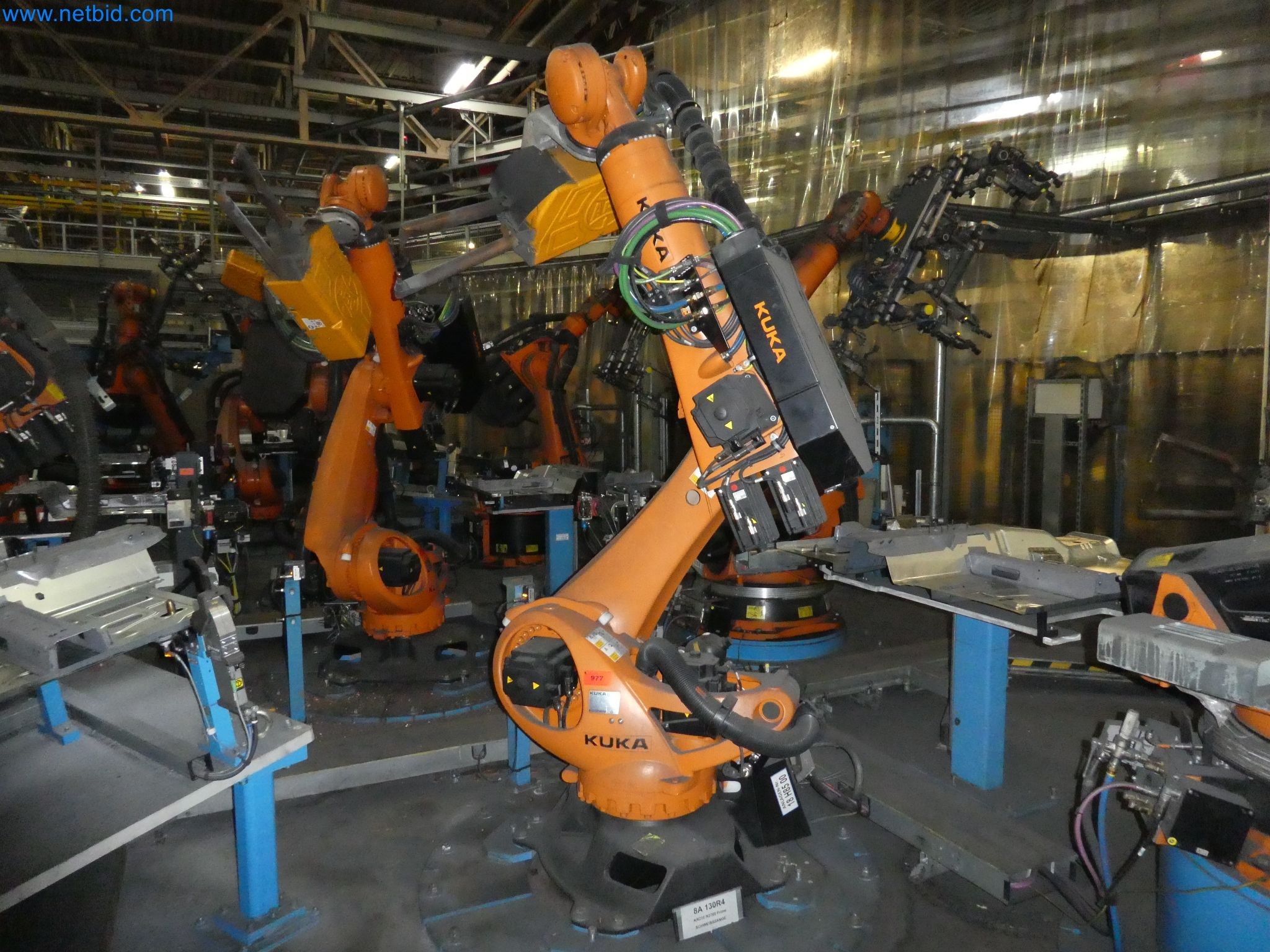 Robots, welding equipment and assembly accessories from the automotive industry-75