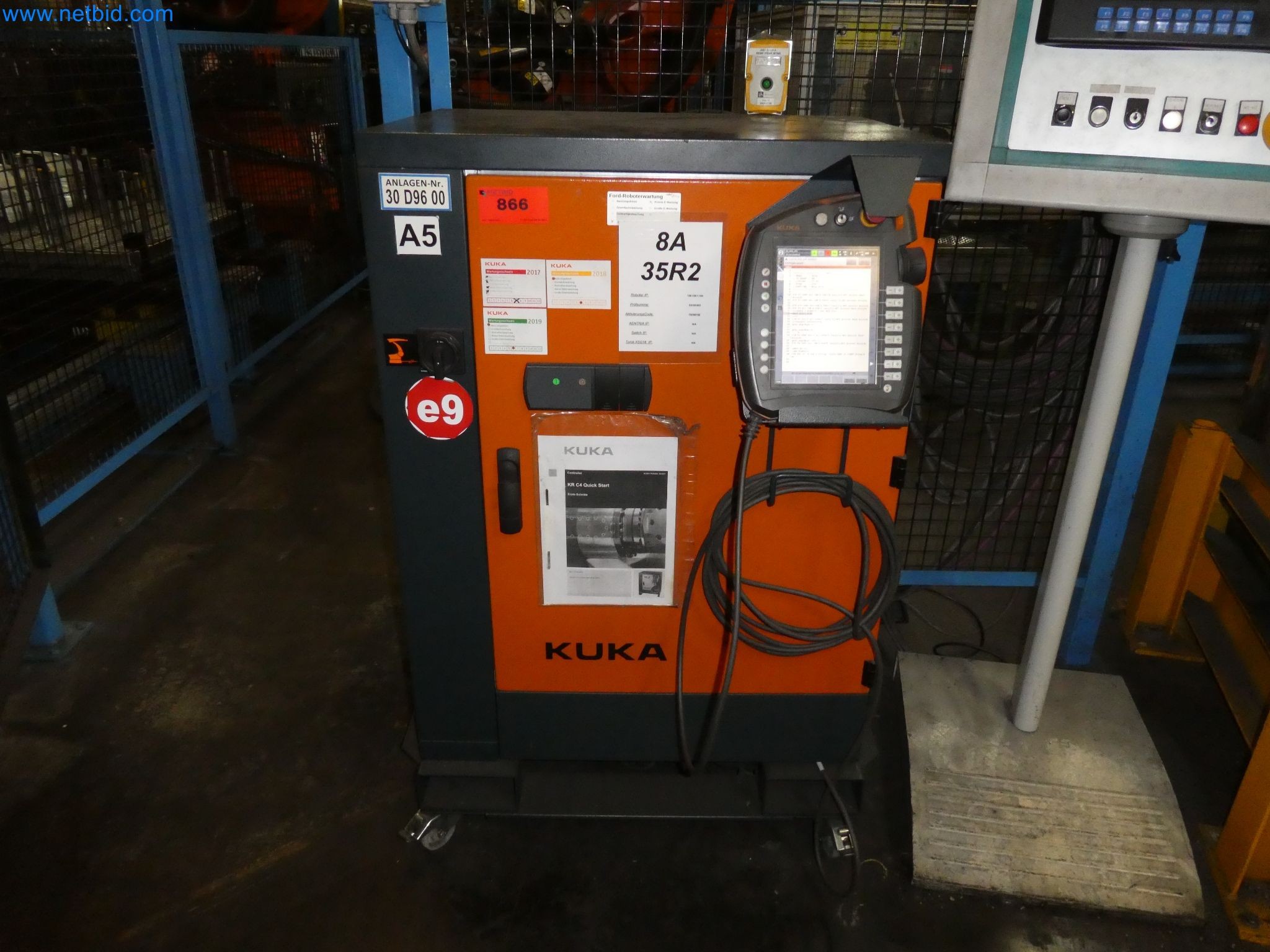 Robots, welding equipment and assembly accessories from the automotive industry-95